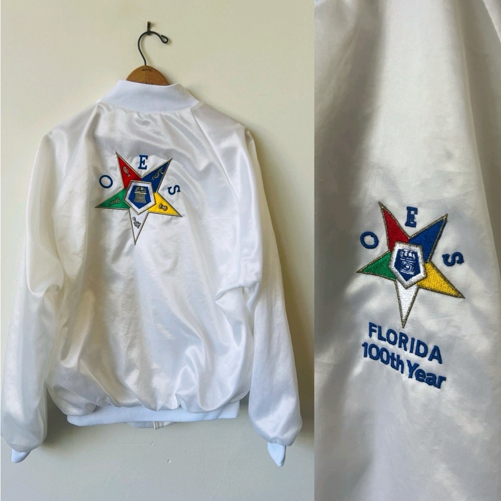 Order of the Eastern Star Florida 100th Anniversary Satin Bomber Jacket